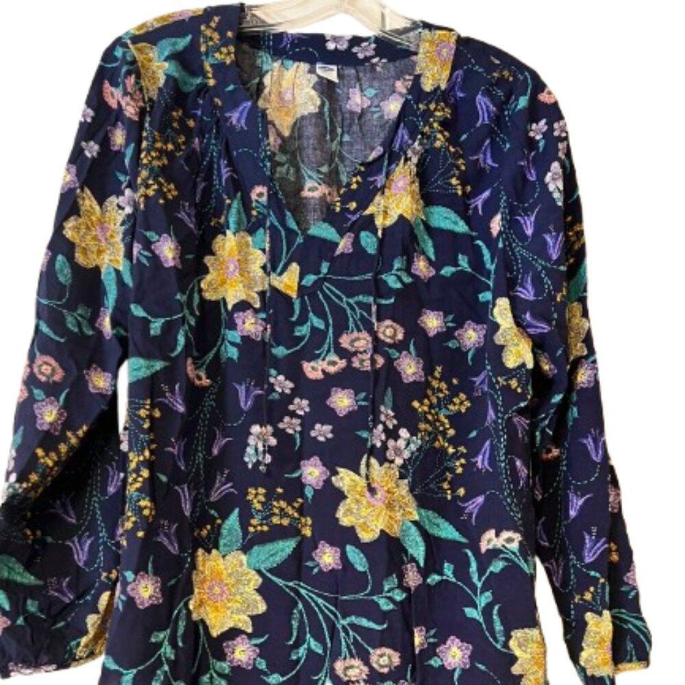Old Navy Floral Long Sleeved Blouse - Large